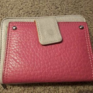 Multi-color leather wallet in excellent condition